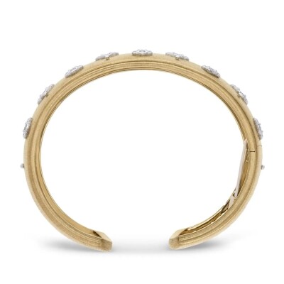 Bracelet Buccellati Macri AB en or jaune, or blanc et diamants