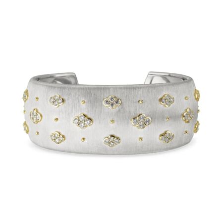 Buccellati Macri AB bracelet in white gold, yellow gold and diamonds