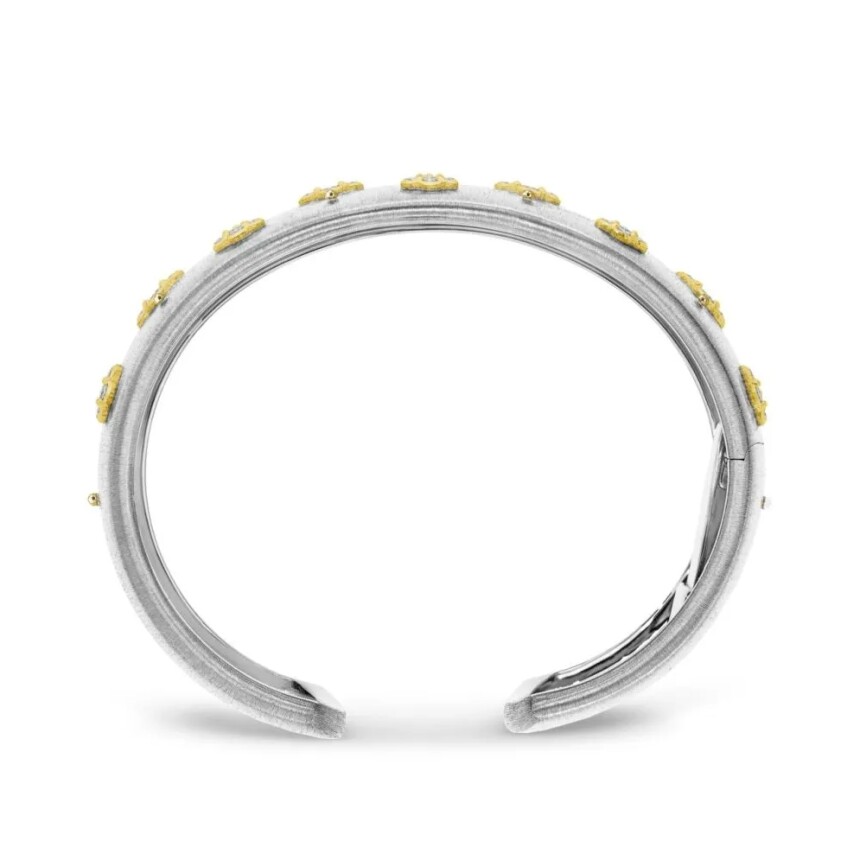 Buccellati Macri AB bracelet in white gold, yellow gold and diamonds
