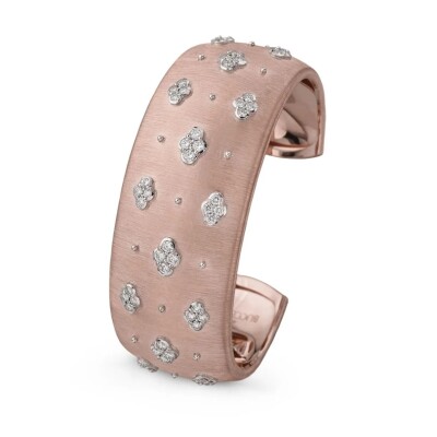 Bracelet Buccellati Macri AB en or rose , or blanc et diamants