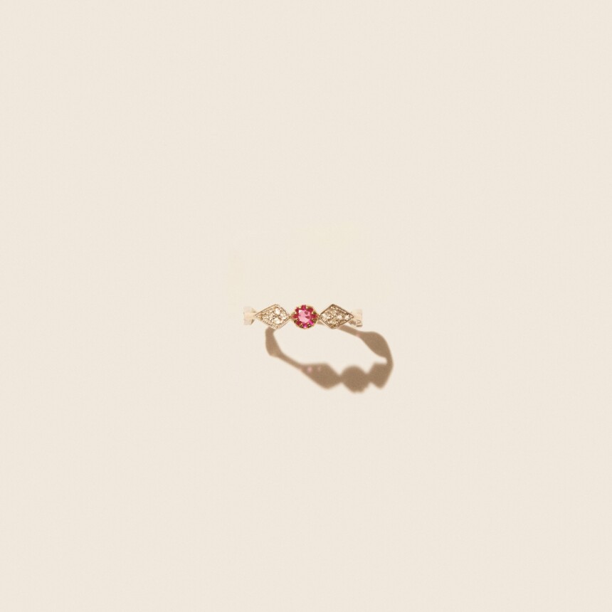 Pascale Monvoisin ADELE N°1 Ring in Pink Sapphire