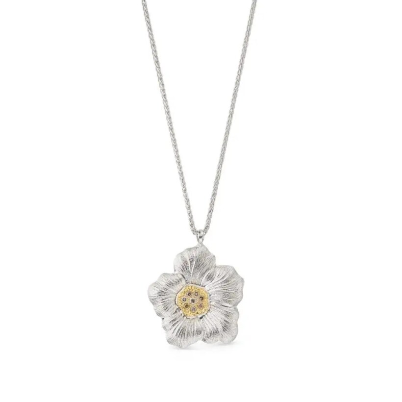 Buccellati Blossom Sterling Silver And Gold-plated, Jasper And
