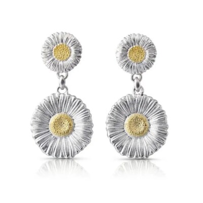 Boucles d'oreilles Buccellati Blossoms Vermeil en argent