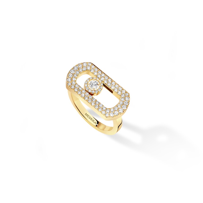 Messika So Move pavé ring in yellow gold and diamonds