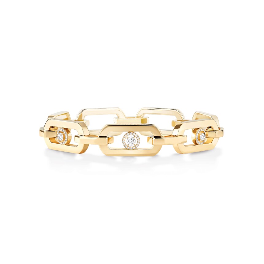 Messika So Move XL bracelet in yellow gold and diamonds
