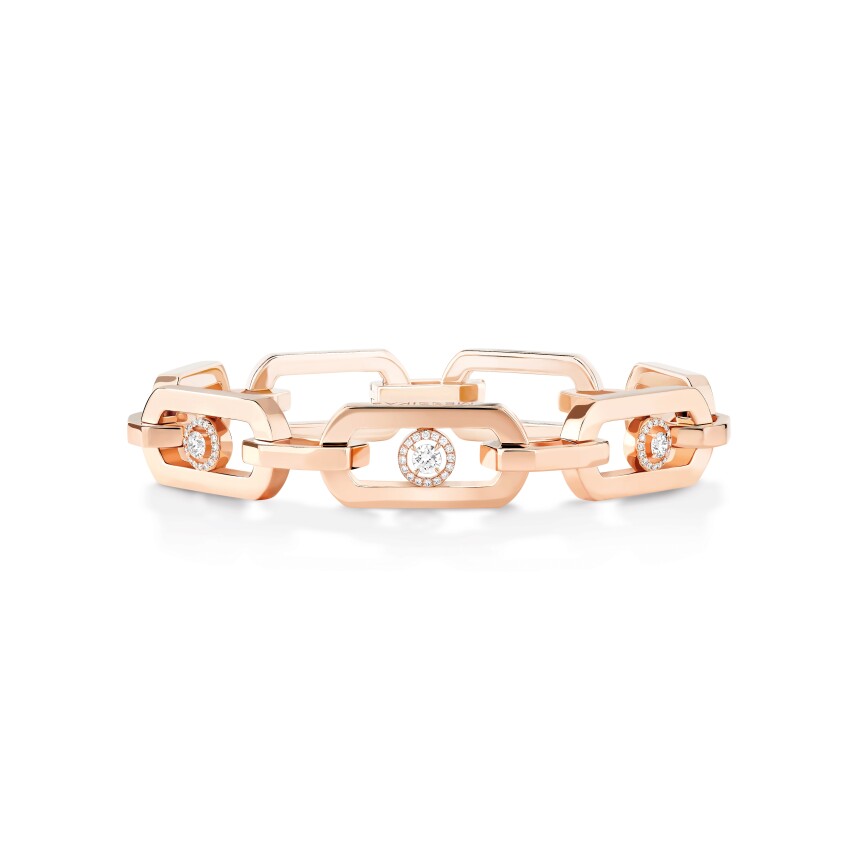 Messika So Move XL bracelet in pink gold and diamonds