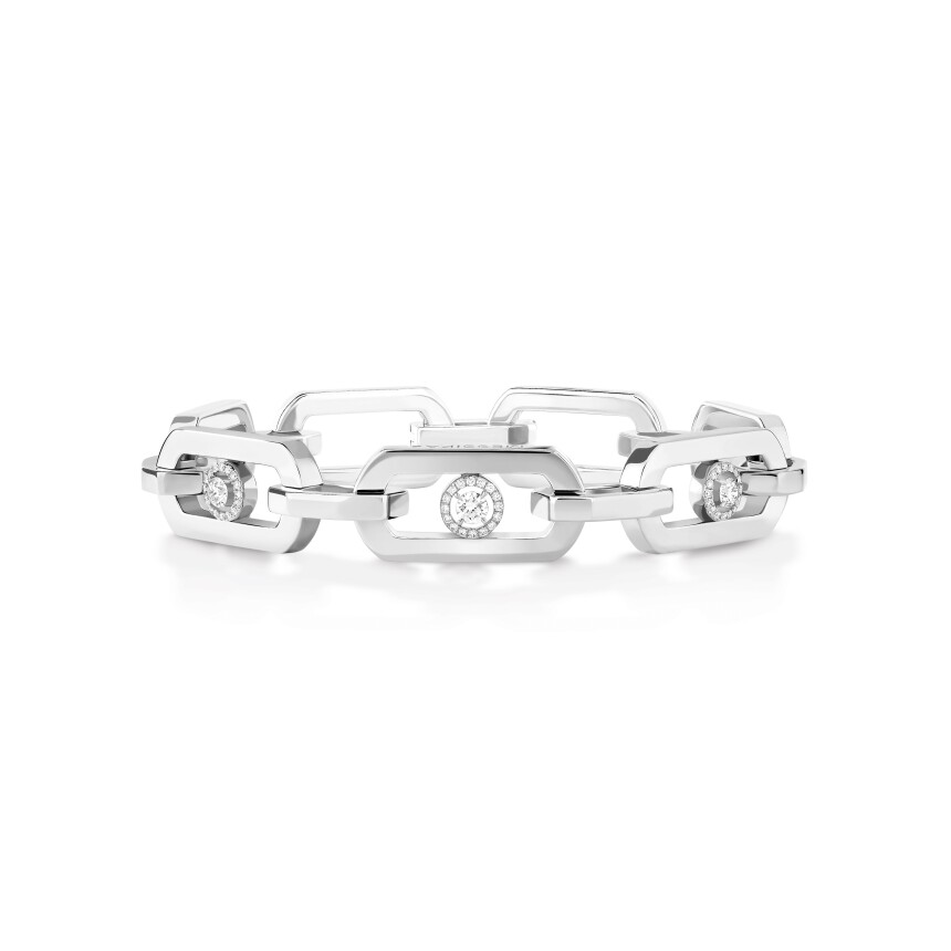 Messika So Move XL bracelet in white gold and diamonds