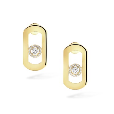 Boucles d'oreilles Messika So Move en or jaune et diamants