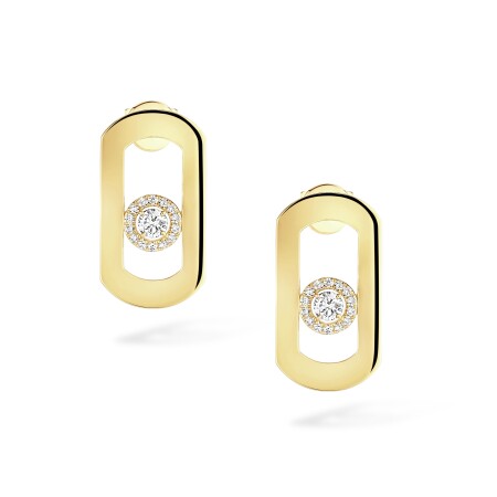 Boucles d'oreilles Messika So Move en or jaune et diamants