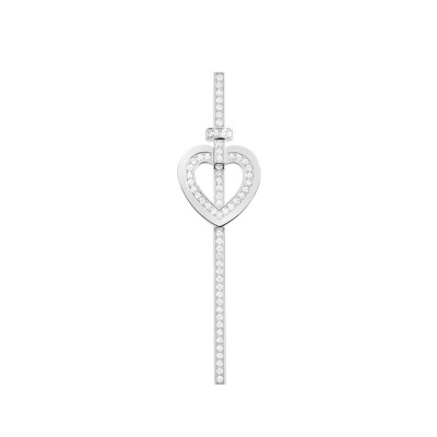 Mono boucle d'oreille Fred Pretty Woman pavé en or blanc et diamants