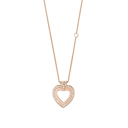 Collier long Fred pretty woman  grand modèle en or rose et diamants