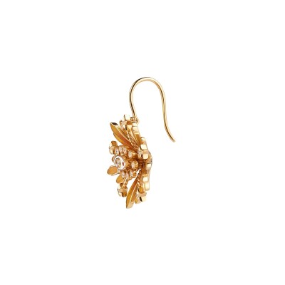 Mono earring Marie Lichtenberg Orange Flower