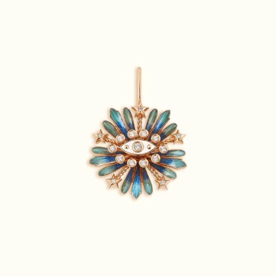 Marie Lichtenberg Flower Blue Mono earring