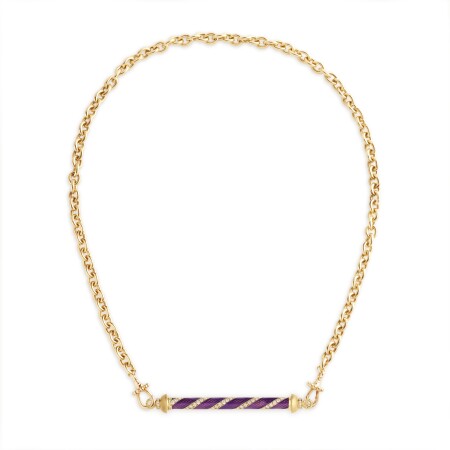 Pendentif Marie Lichtenberg Candy Cane Violet