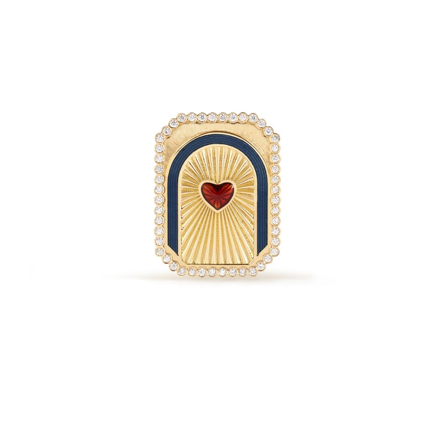 Marie Lichtenberg Heart Mini Scap Ring
