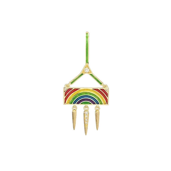 Marie Lichtenberg Rainbow mono earring