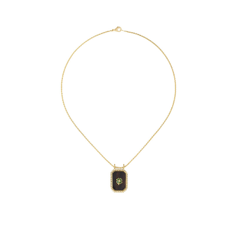 Marie Lichtenberg Ebony Clover Mini Necklace