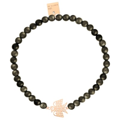 Ginette NY obsidian bead georgia bracelet