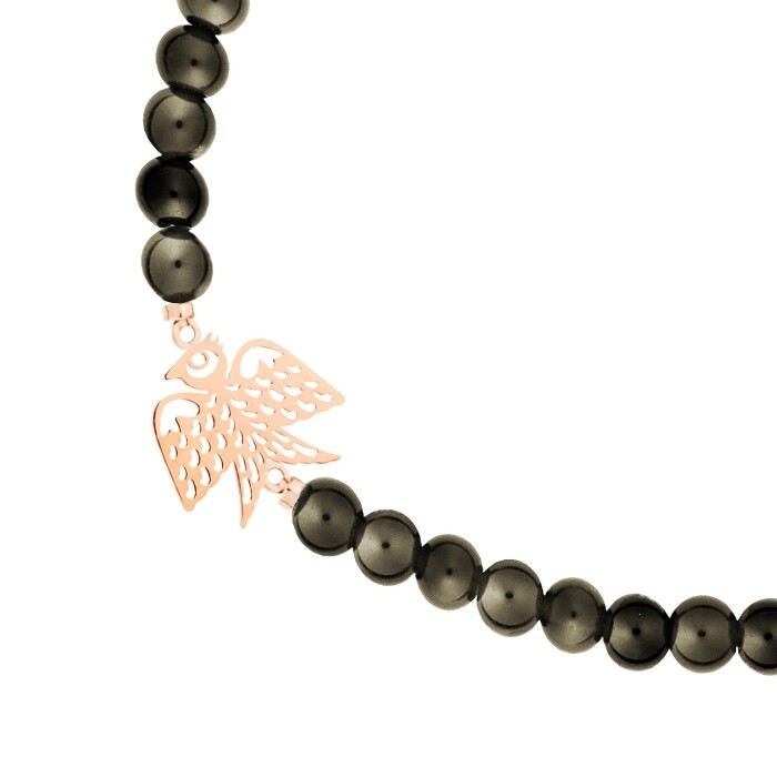 Ginette NY obsidian bead georgia bracelet