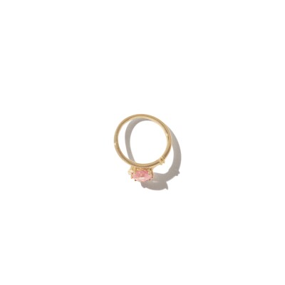 Bague Pascale Monvoisin SUN N°2 en or jaune et tourmaline rose