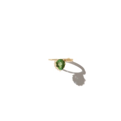 Bague Pascale Monvoisin Sun N°2 en or jaune et tourmaline verte