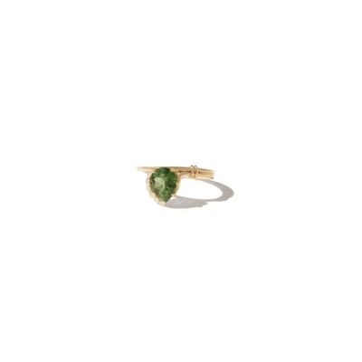 Bague Pascale Monvoisin Sun N°2 en or jaune et tourmaline verte