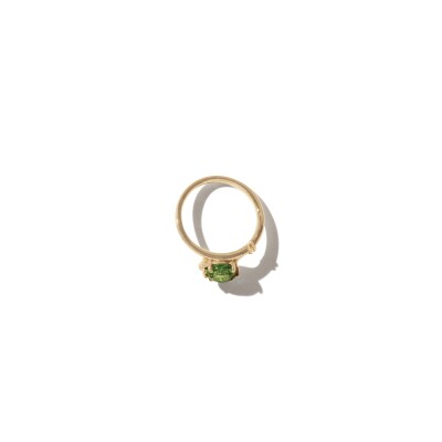 Bague Pascale Monvoisin Sun N°2 en or jaune et tourmaline verte