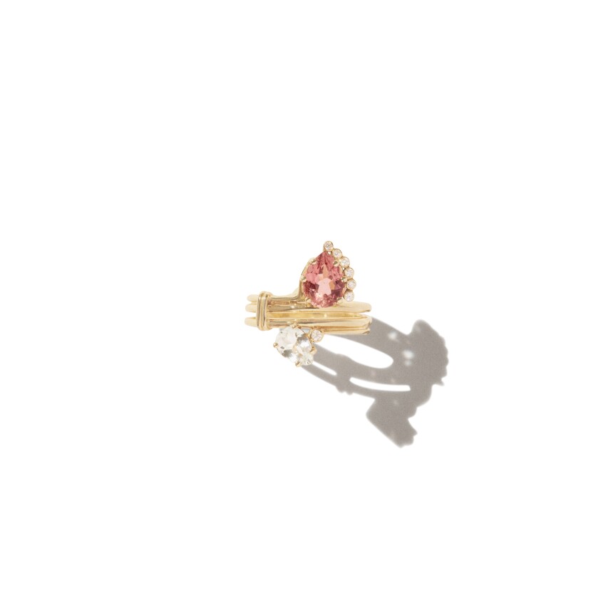 Pascale Monvoisin SUN N°4 ring pink tourmaline