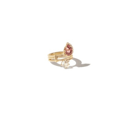 Bague Pascale Monvoisin SUN N°4 en or jaune et tourmaline rose