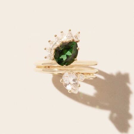 Bague Pascale Monvoisin SUN N°4 en or jaune et tourmaline verte