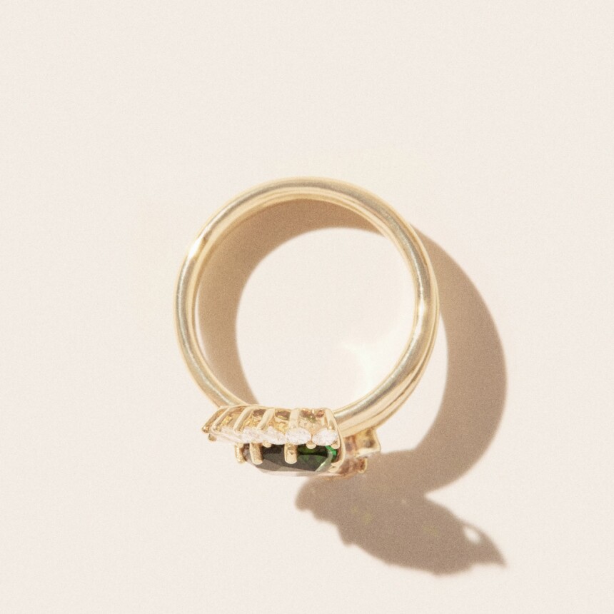 Pascale Monvoisin SUN N°4 ring green tourmaline