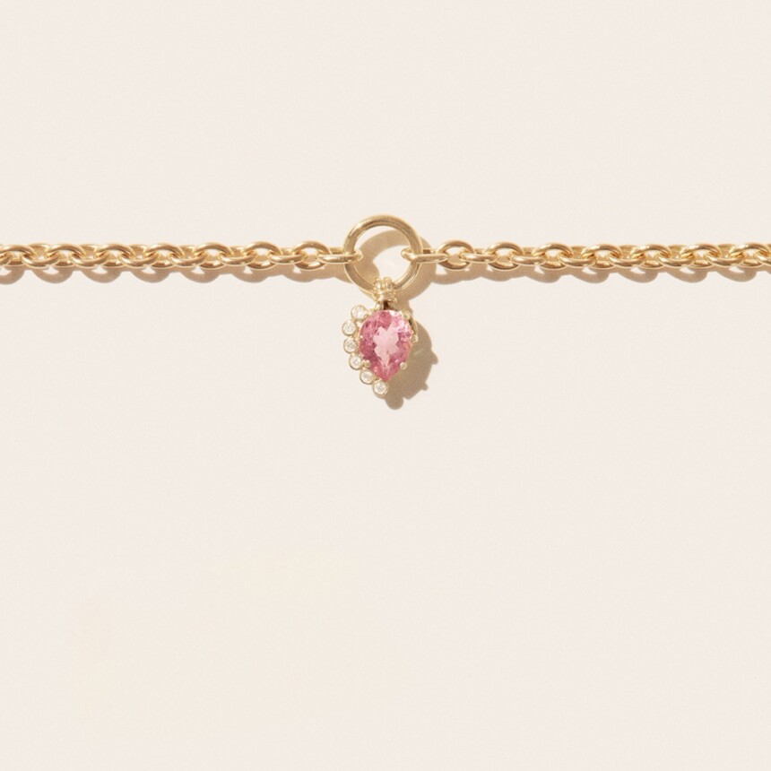 Pascale Monvosin Sun N°1 necklace pink tourmaline