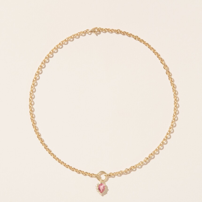 Pascale Monvosin Sun N°1 necklace pink tourmaline