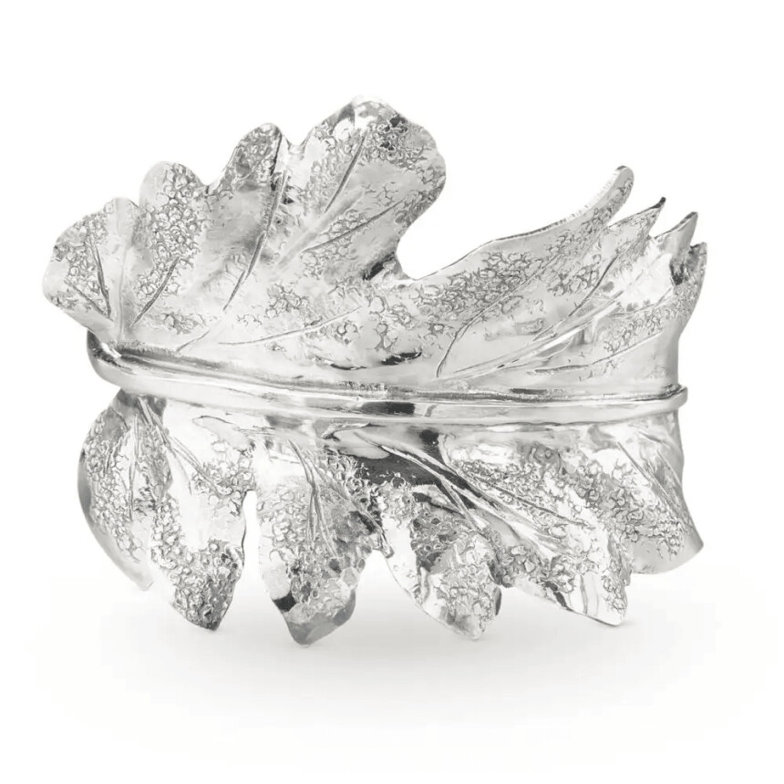 Buccellati Mario Leaf tomato leaf bracelet in silver