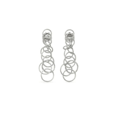 Boucles d'oreilles Buccellati Hawaii en or blanc