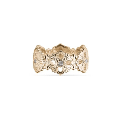 Bague Buccellati Eternelle Opera en or rose et diamants