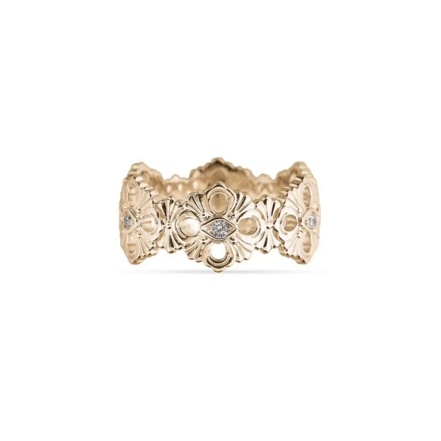 Buccellati Eternelle Opera ring in pink gold and diamonds