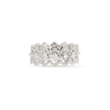 Bague Buccellati Eternelle Rombi en or blanc et diamants