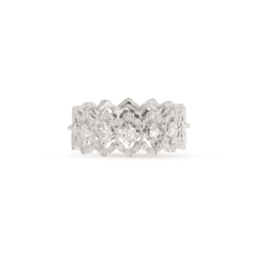 Buccellati Eternelle Rombi ring in white gold and diamonds