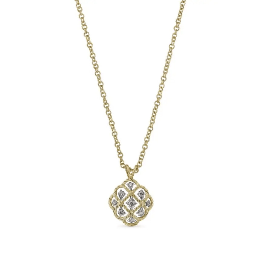Buccellati Etoilée necklace in yellow gold, white gold and diamonds