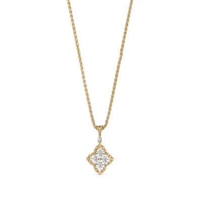 Collier Buccellati Rombi en or jaune, or blanc et diamants