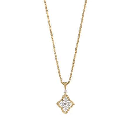 Collier Buccellati Rombi en or jaune, or blanc et diamants