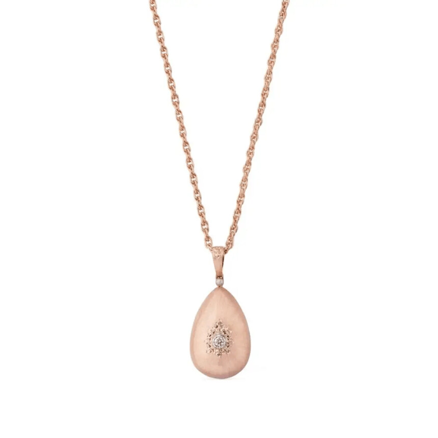 Buccellati Macri Classica necklace in pink gold and diamonds