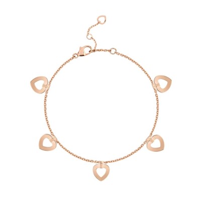 Bracelet Fred Pretty Woman Multihearts réversible, or rose et diamants