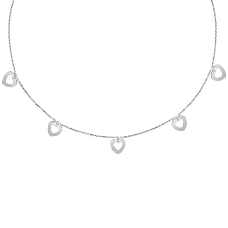 Collier Fred Pretty Woman Multihearts réversible en or blanc et diamants