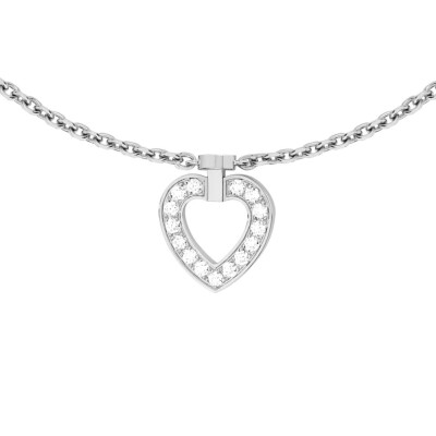 Bracelet Fred Pretty Woman Multihearts réversible, or blanc et diamants