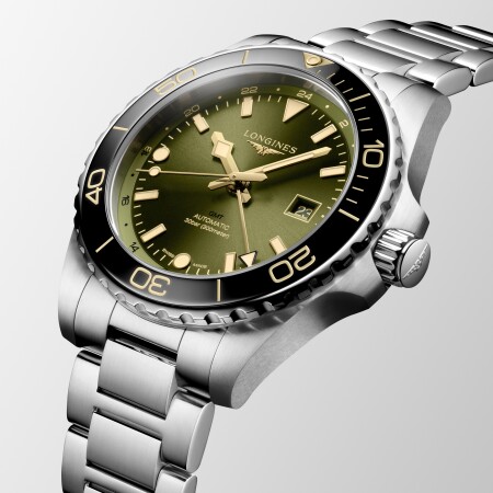 Montre Longines Hydroconquest GMT cadran vert - 43mm