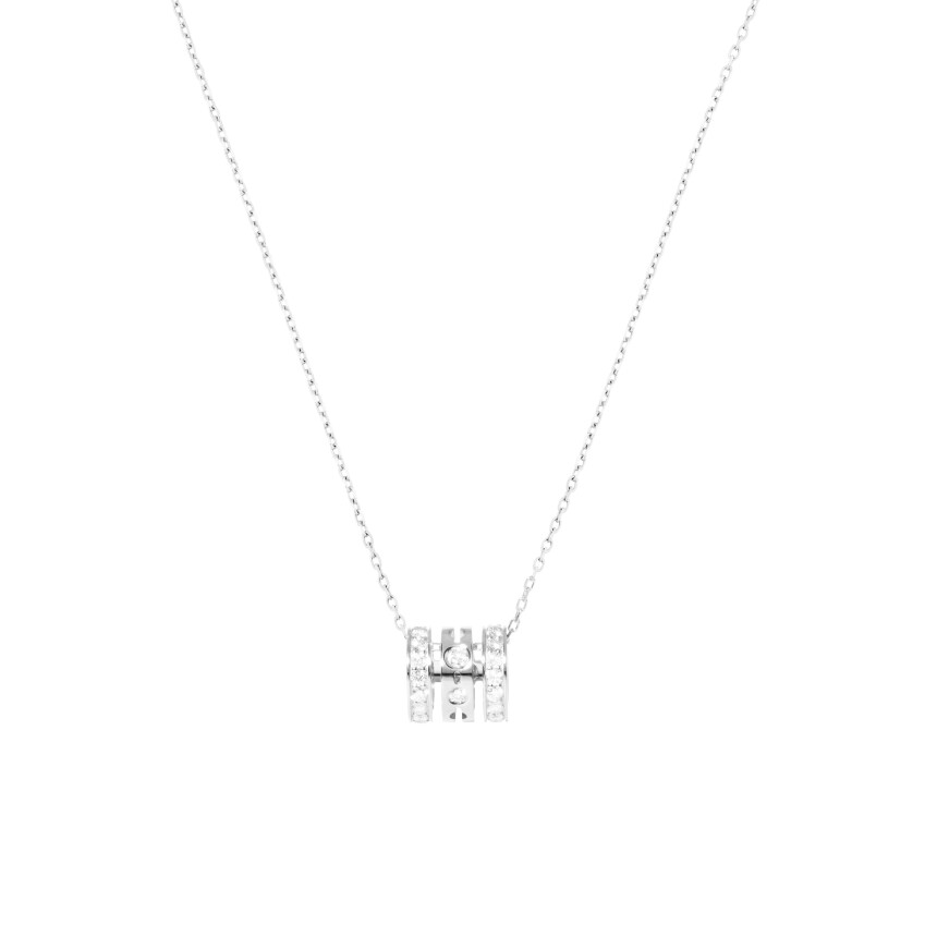 dinh van Pulse necklace 3 Rows in white gold and diamonds