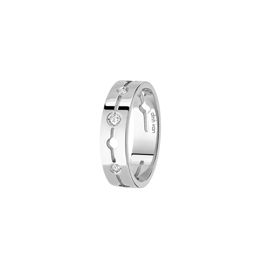dinh van Pulse Small 5mm ring in white gold and diamonds