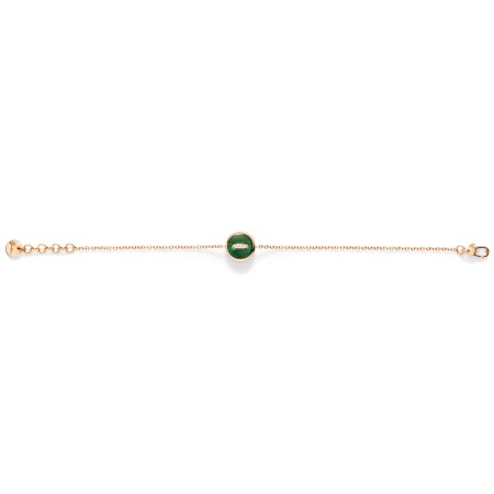 Bracelet Pomellato Pom Pom Dot en or rose, diamants , malachite et nacre